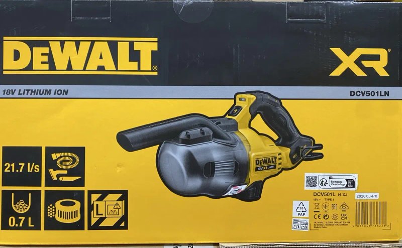 Пилосос акумуляторний DeWALT DCV501LN девальт нові 2026 рік — фото 3