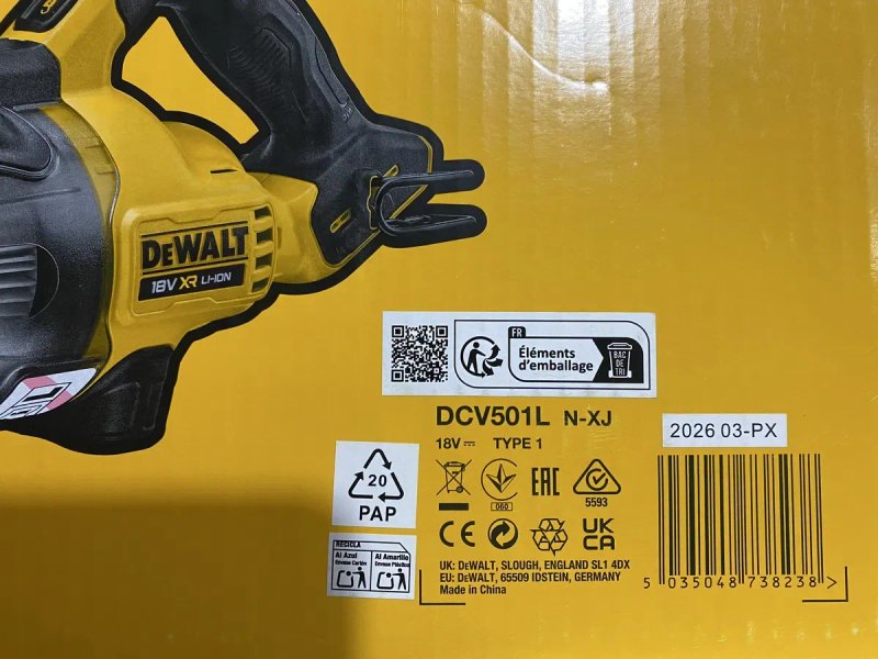 Пилосос акумуляторний DeWALT DCV501LN девальт нові 2026 рік — фото 7