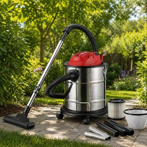 Пилосос промисловий Boxer BX-112 Для Сухого Та Вологого Прибирання Boxer  з Насадкою Для Золи 20 Літрів, 2200 Вт