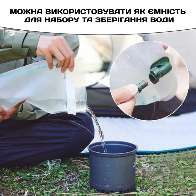 Питна система гідратор Naturehike CNK2450CF011 1.5л, 2л, 3л/ питьевая система гидратор для рюкзака/ гідросистема для бігу — фото 5
