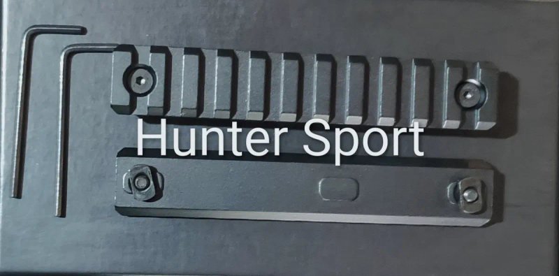 Планка Вівер Пікатіні на базу M-lock АК AR15 CZ Bren та інших, для обвісу з посадковою базою Weaver/Picatinny — фото 6