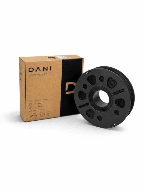 Пластик для 3D-друку (філамент) DANI PETG Black K 1,75 мм 1 кг