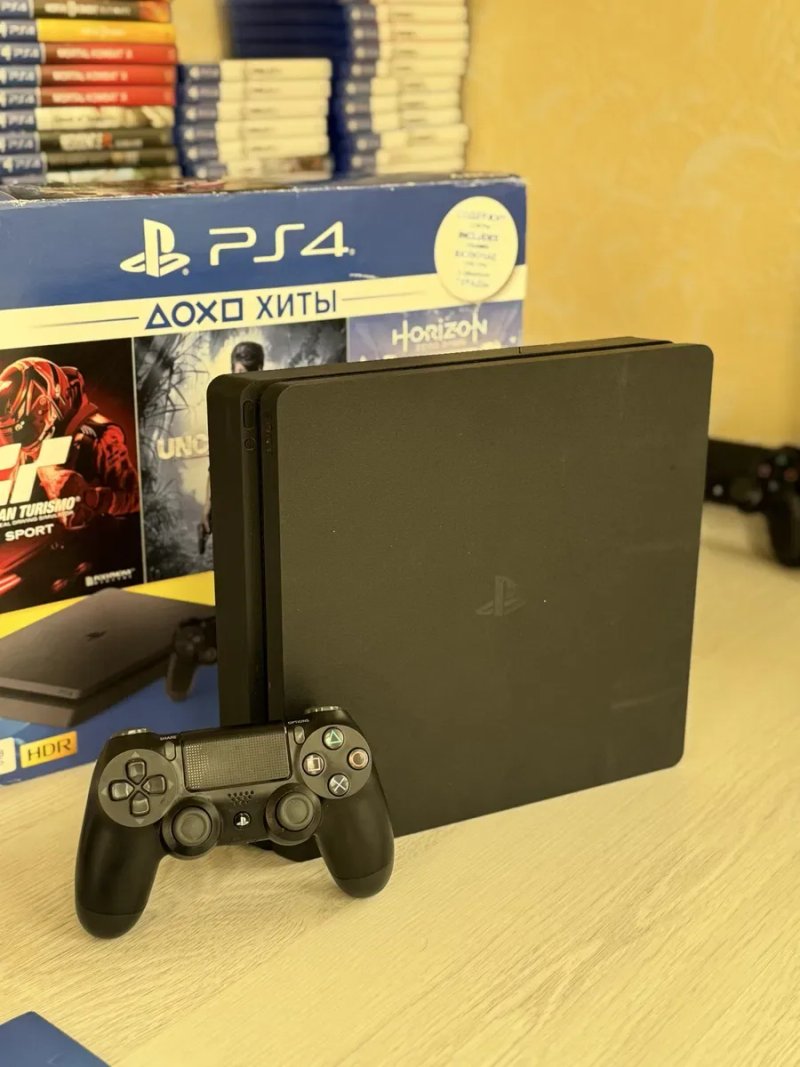 Playstation 4 slim 500gb стан нового + повний заводський комплект — фото 2