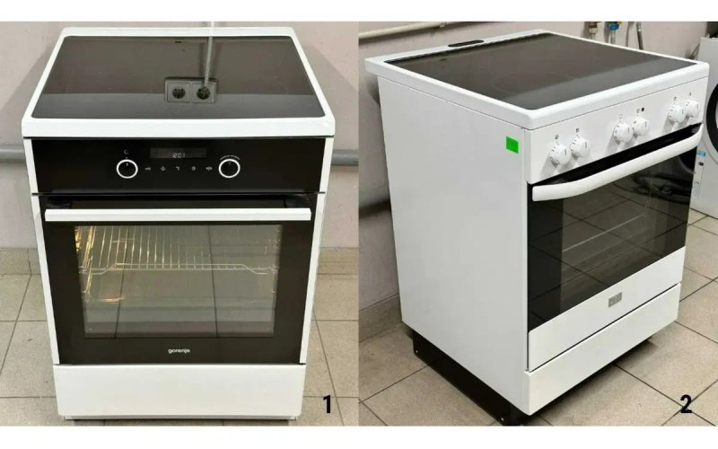 Плита Електрична PRIVILEG SM2312 50см Нержавійка емаль Бу Склокераміка — фото 2