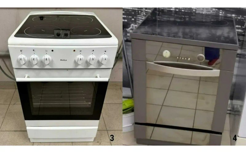 Плита Електрична PRIVILEG SM2312 50см Нержавійка емаль Бу Склокераміка — фото 3