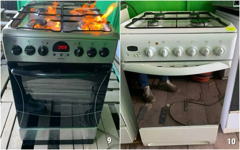 ПЛИТА Газова AMICA CV8924 50 60см Конвекція ГРИЛЬ Таймер Б\у Німеччина — фото 6