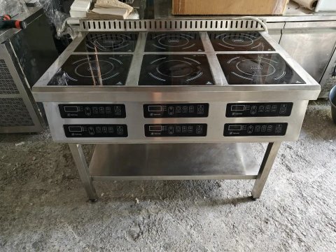 Плита індукційна на 6 конфорок Tehma по 3.5 кВт
