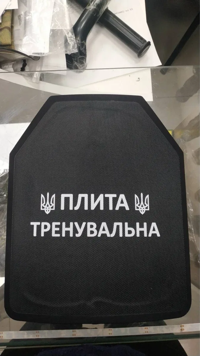 Плити тренувальні пластини учбові 2 штуки Тренировочные бронеплиты комплект тренувальні плити — фото 3