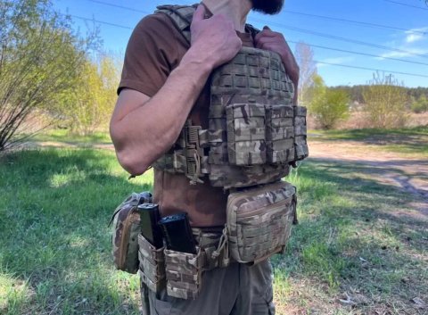 Плитоноска мультикам + 3 підсумки АК + напашник + ‼️Аптечка в Подарунок‼️ Cordura 1000D