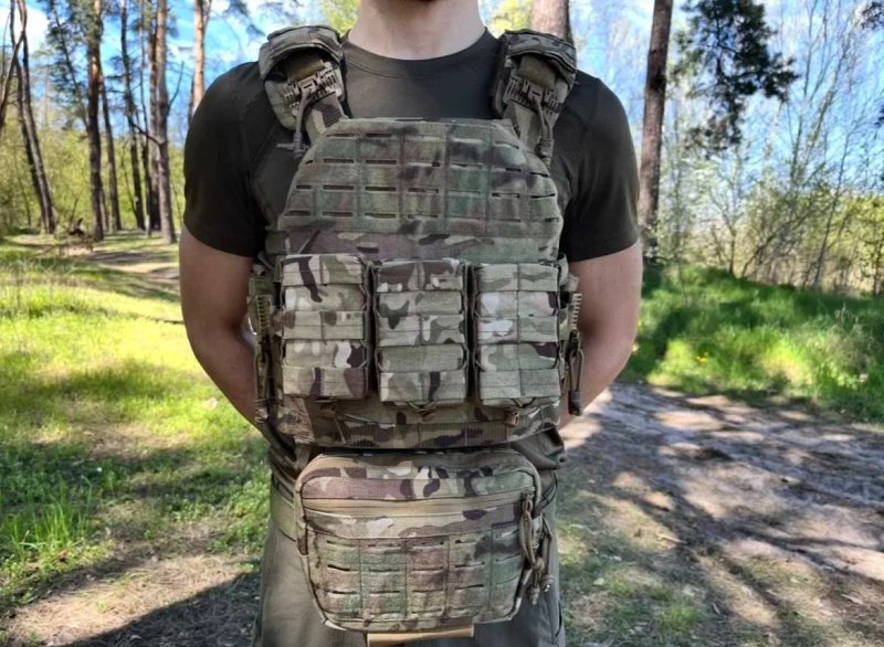 Плитоноска мультикам + 3 підсумки АК + напашник + ‼️Аптечка в Подарунок‼️ Cordura 1000D — фото 3