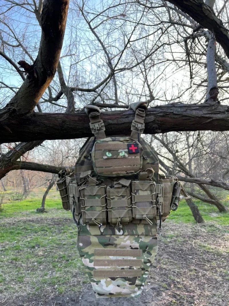 Плитоноска оригинал ATTACK пиксель, мультикам / плитоноска з підсумками піксель, мультикам — фото 6