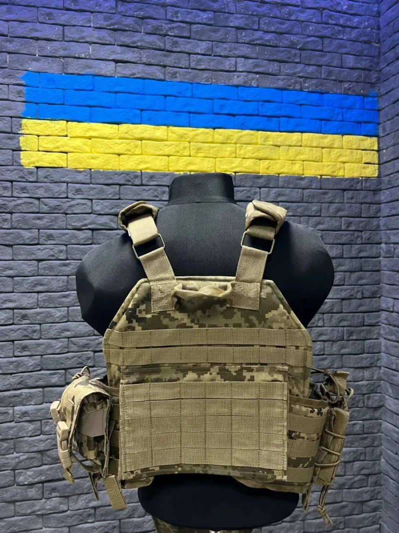 Плитоноска оригинал АТТАСК пиксель, плитоноска з підсумками піксель — фото 3
