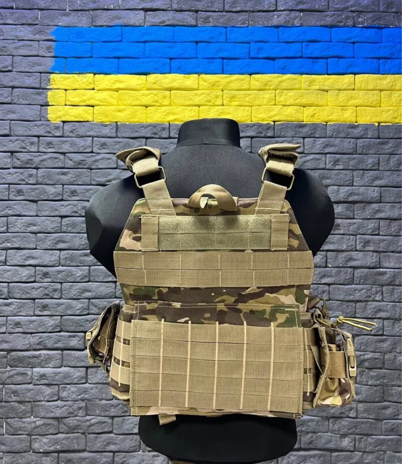 Плитоноска, плитоноска Single Sword оригінал мультикам, бронижелет з підсумками комплект — фото 4