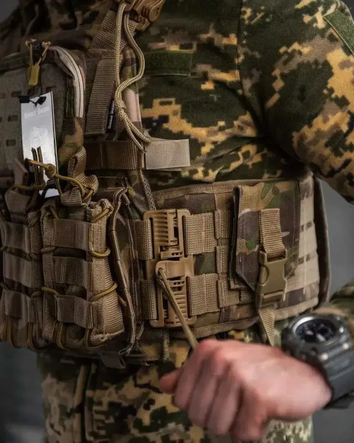 Плитоноска Single Sword Мультикам Cordura Піксель опт дроп — фото 4