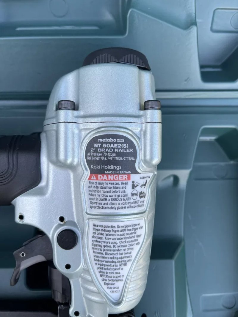 Пневматичний фінішний нейлер Metabo HPT NT50 18Ga — фото 7
