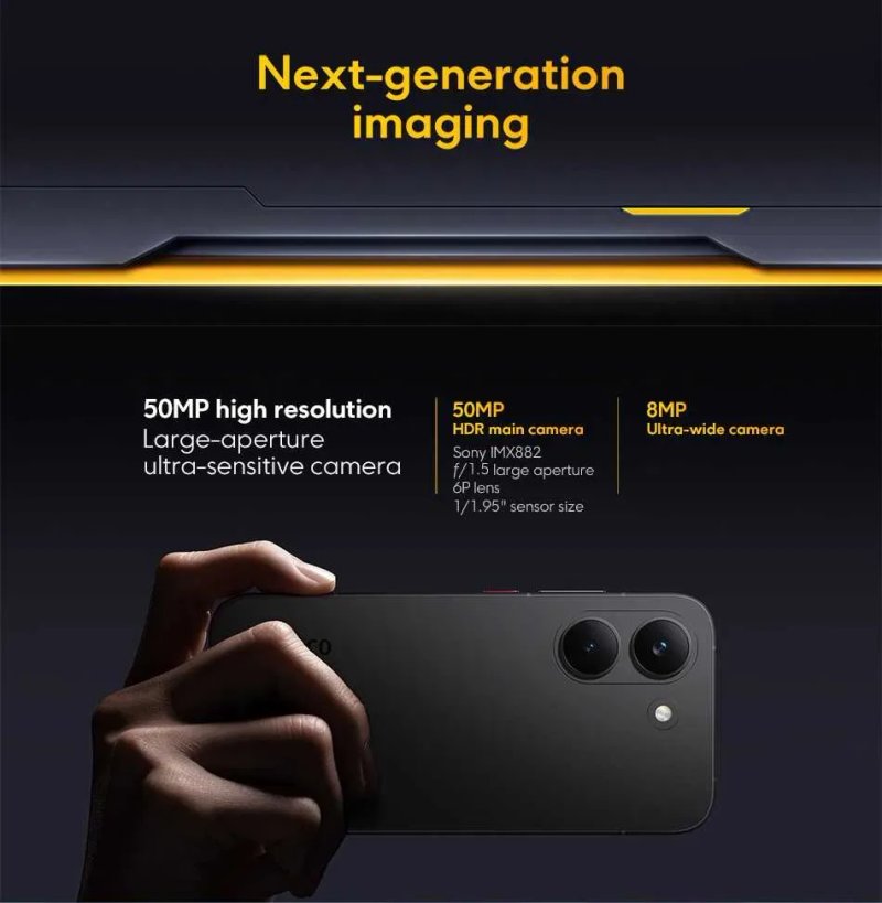 POCO X8 PRO, 8/256Gb, Black, зарядка 100W в комплекте, IP68/IP69K — фото 4