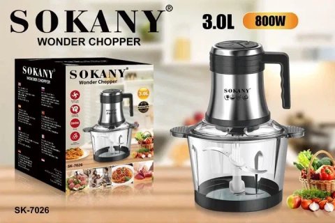 Подрібнювач кухонний Sokany SK-7026 3 л 800 Вт