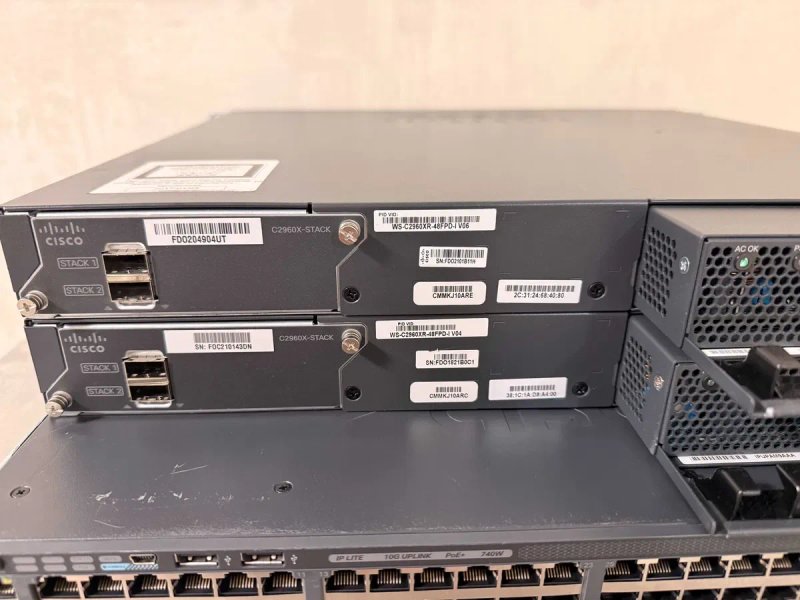 48 POE+ 10Gb Uplink Комутатори Cisco Catalyst WS-C2960XR-48FPD-I гот/безгот розрахунок — фото 6