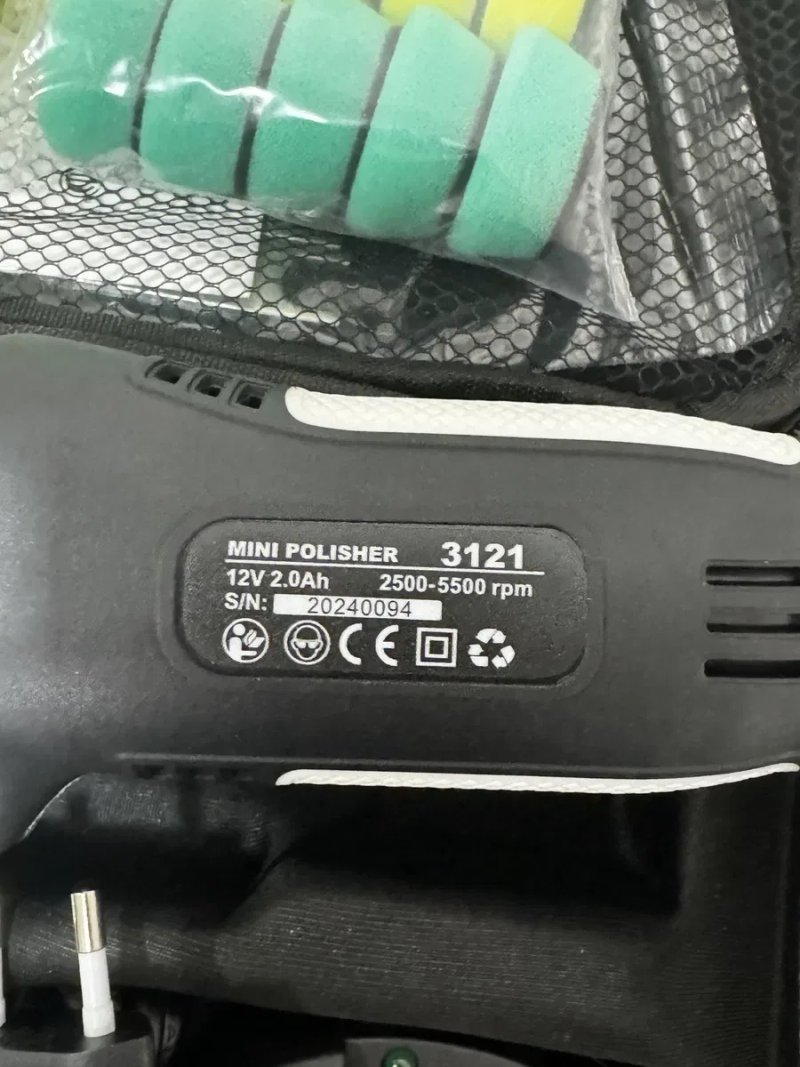 Полировальная машинка Clover Nano Ibrid 12v mini rupes акумуляторна — фото 2