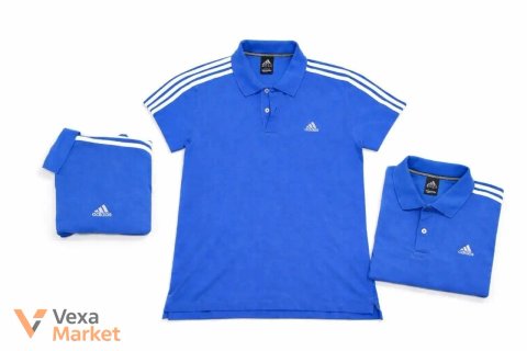Поло Adidas Performance синього кольору, розмір L