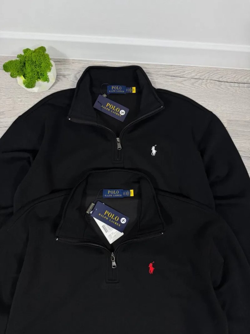 Полузамок Зіп-худі 1/3 Polo Ralph Lauren чорний, сірий, бежевий Xs, S, M, L, XL, XXL | Бірки | Преміальна якість | Streetwear | ДЕШЕВО | Оригінал — фото 2