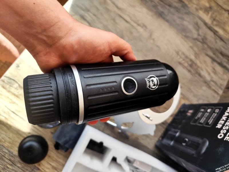 ‼️Портативна кавоварка iCafilas Travel Espresso Maker ME2218 Чорна для меленої кави та капсул Nespresso‼️ — фото 8