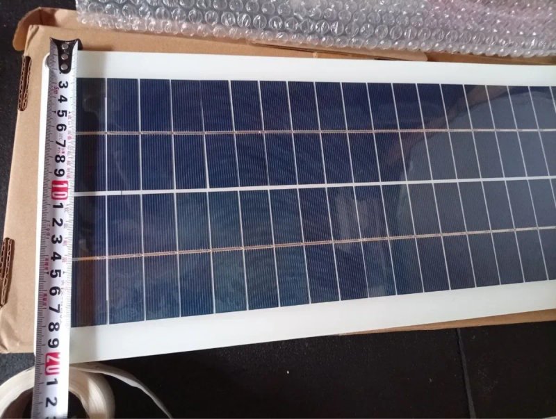 Портативна сонячна панель 12V 20W USB 5V 3A для зарядки акумулятора та телефону — фото 6