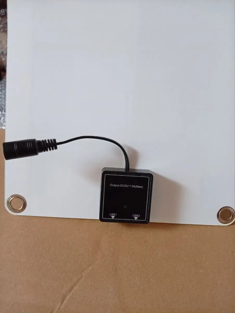 Портативна сонячна панель 12V 20W USB 5V 3A для зарядки акумулятора та телефону — фото 7