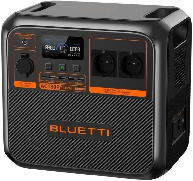 Портативна зарядна станція BLUETTI AC180P (1440Wh / 1800W) — фото 7