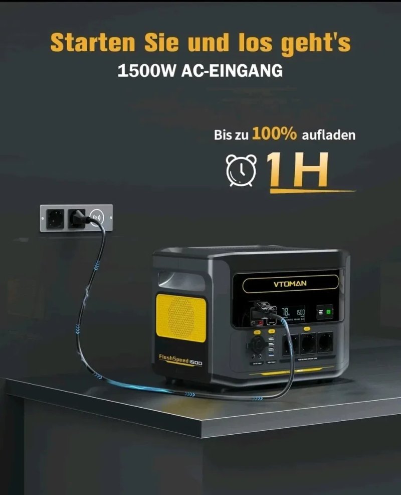 Портативна зарядна станція Vtoman FlashSpeed 1500 — фото 4