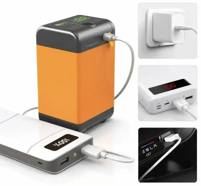 Портативний душ на акумуляторі з насосом 4800 mAh похідний автономний — фото 6