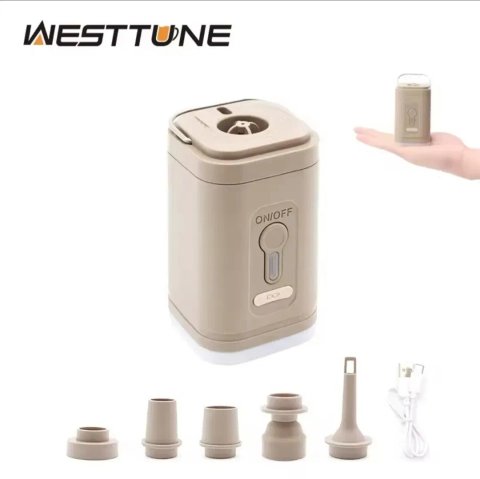 Портативний насос акумуляторний WESTTUNE. Насос для матраців.Вакууматор. Насос для матраса.