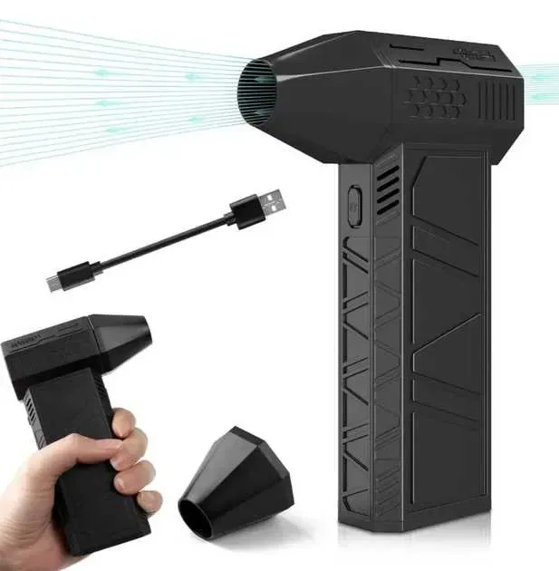 Портативний повітродув Mini Jet Fan 52 м/с кишеньковий турбовентилятор — фото 4