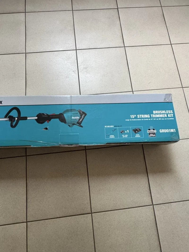 Потужний Акумуляторний Тример Makita 40V Max XGT® Безщітковий (4.0Ah) ОРИГІНАЛ — фото 3