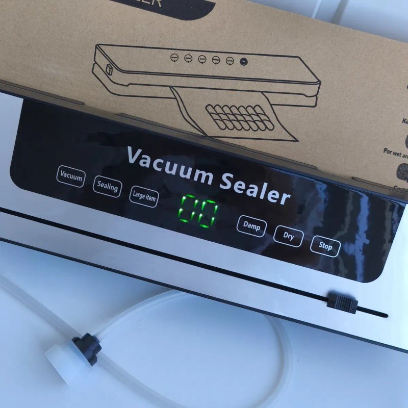 Потужний Вакууматор 120 w  для сухих/вологих продуктів + пакети — фото 2