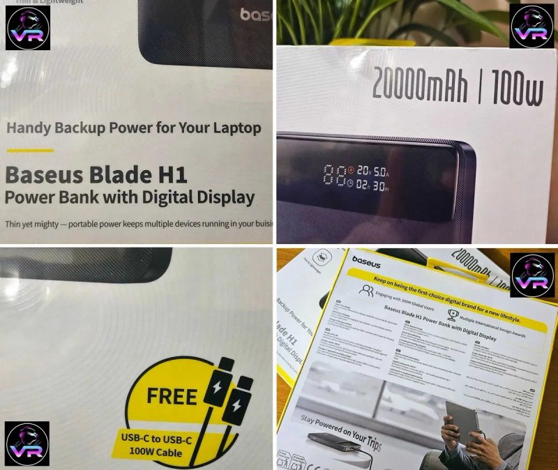 ‼️ Повербанк Baseus 100W 20000 mAh Power Bank iPhone MacBook — фото 7