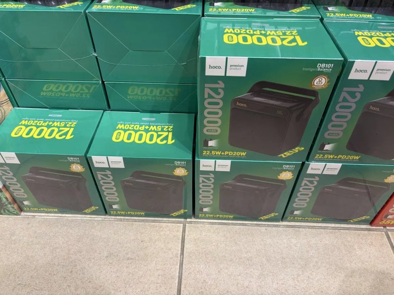 Повербанк Hoco DB101 Zeus 120 000mAh 22.5W PD великий ліхтар — фото 2