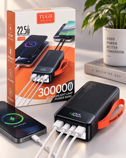 Повербанк(power bank) Tugii Y103/Y300 30000мАг 22.5W