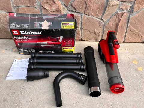 Повітродув акумуляторний садовий Einhell GP-LB 18/200 Li E - Solo тушка