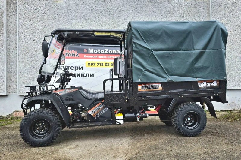 Повнопривідний Грузовий квадроцикл Hummer 400cc (4x4) у максимальній комплектації! навантаження до 1200кг. — фото 5