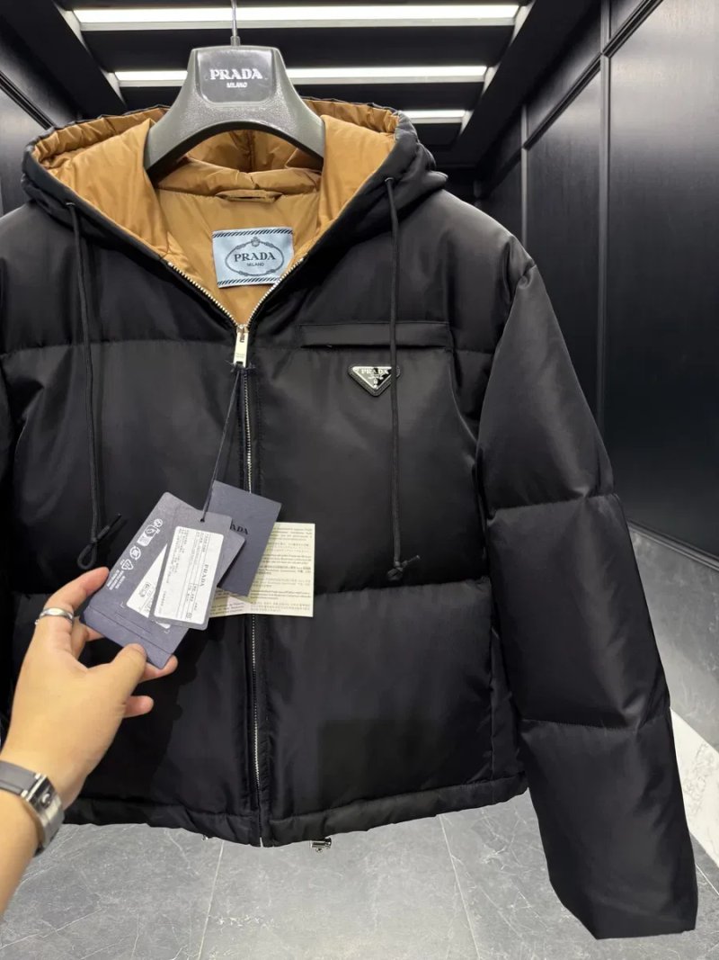 Prada куртка пуховик пухова зимова жіноча прада нейлонова м — фото 3