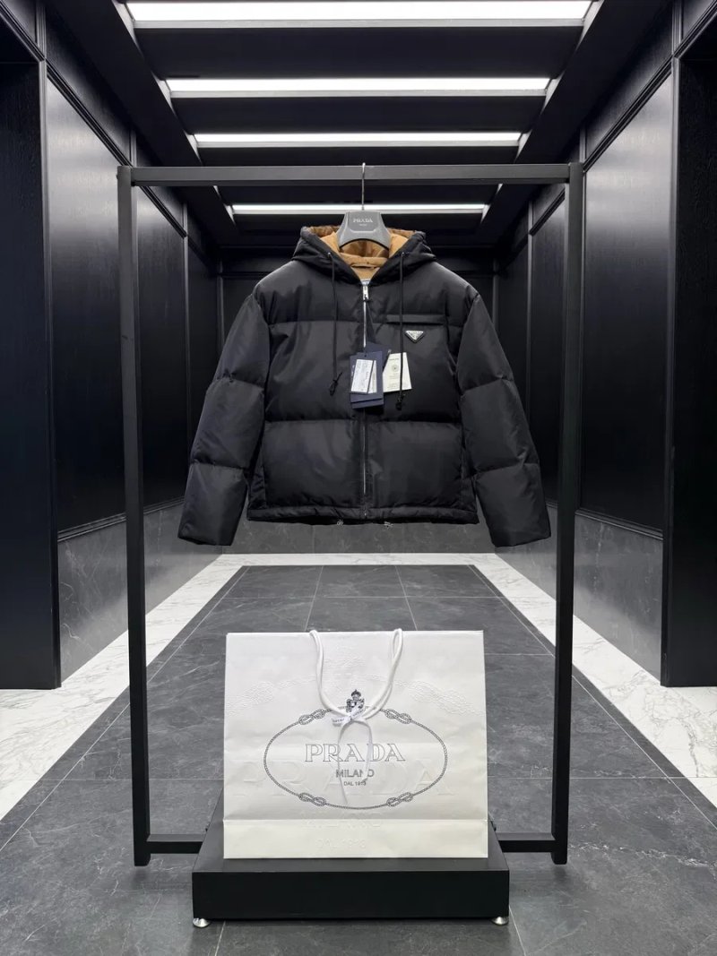 Prada куртка пуховик пухова зимова жіноча прада нейлонова м — фото 5