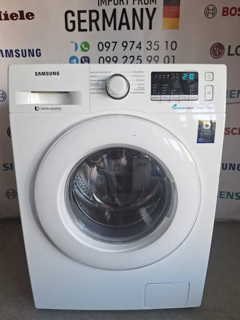 пралка з сушкою прально-сушильна машина Samsung inverter — фото 4
