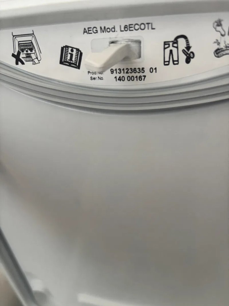 Пральна машина з вертикальним завантаженням AEG, L6TB61268 вертикалка АЕГ 6 серія — фото 6