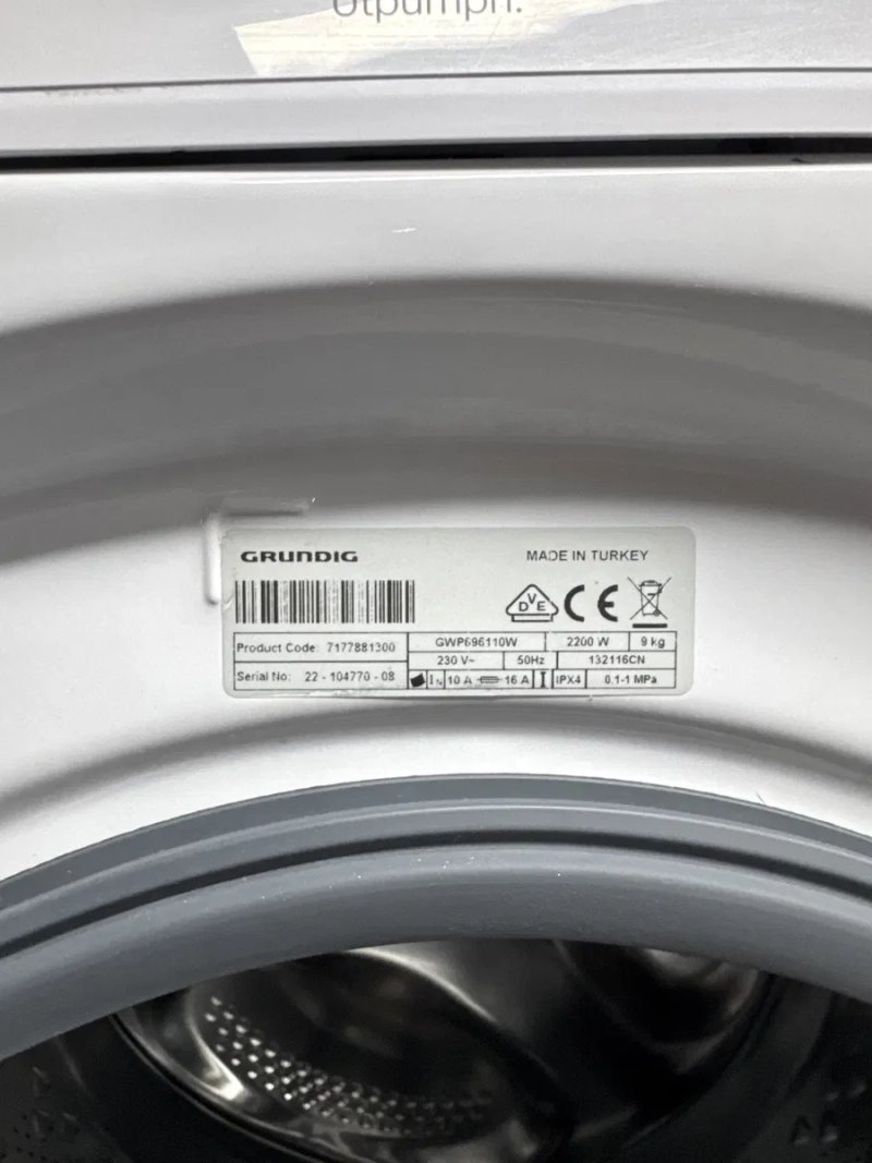 Пральна\стиральна машина Grundig 9кг 2023 рік — фото 5