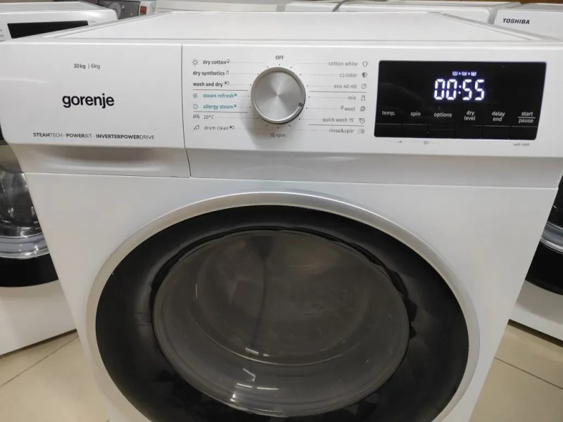Прально-сушильна машина на 10/6 кг. Gorenje WD10514S.  1400 об/хв — фото 5