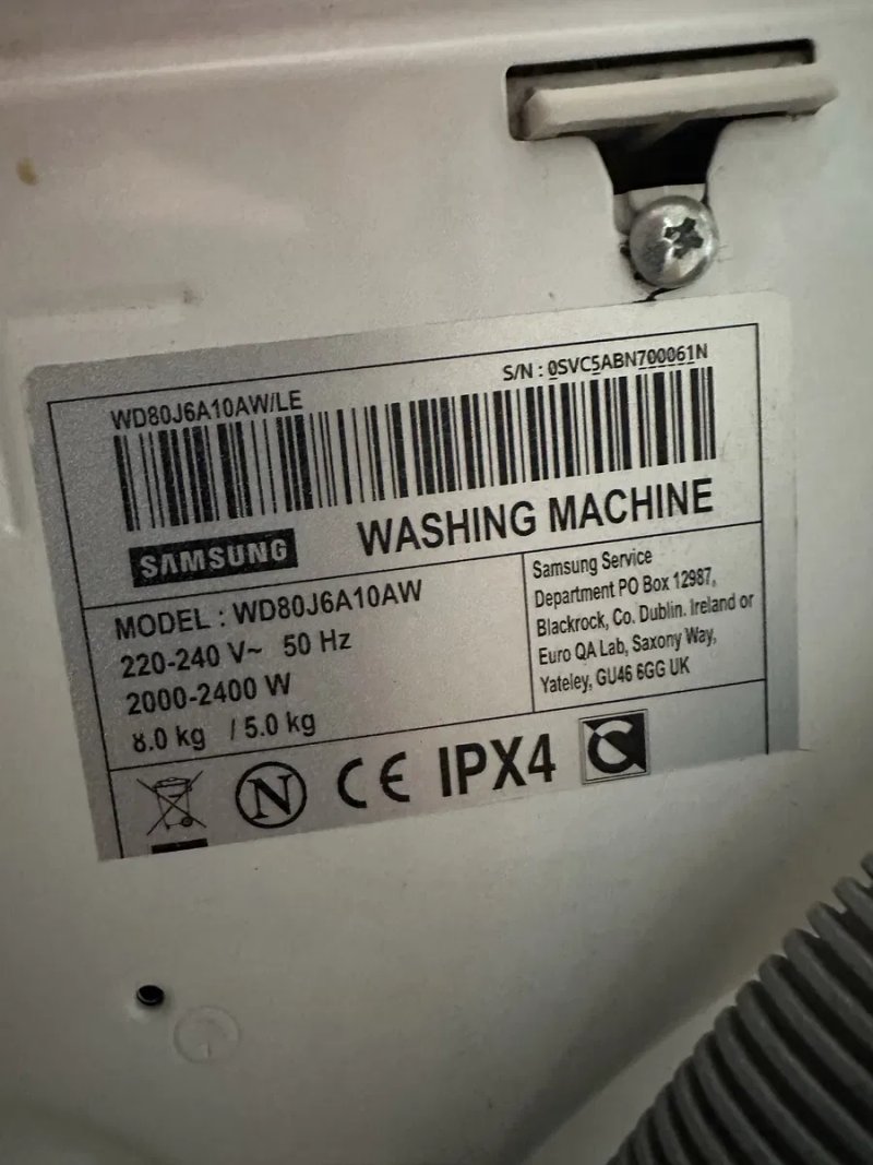 Прально-сушильна машина Samsung WD80J6A10AW 8/5 кг інвертор А+++ ‼️ — фото 8