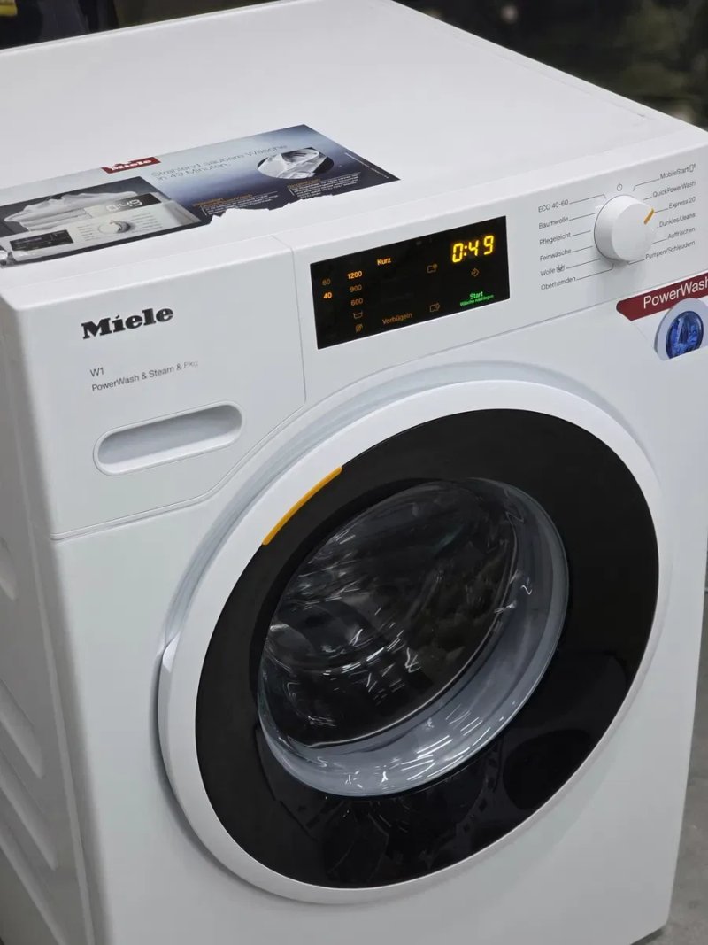 Преміальна пральна машина Miele W1  8 кг PowerWash 2.0 розглажка паром — фото 3