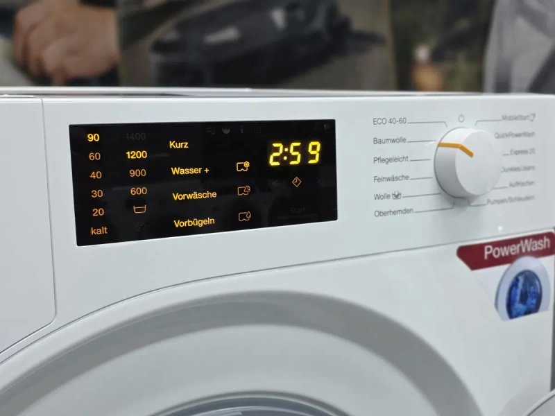 Преміальна пральна машина Miele W1  8 кг PowerWash 2.0 розглажка паром — фото 6