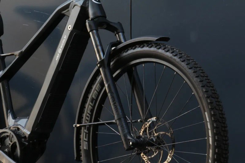 Преміальний електровелосипед HNF-Nicolai UD3 Urban All Terrain E-Bike Enviolo. Rock Shox, велосипед, ремінь — фото 4